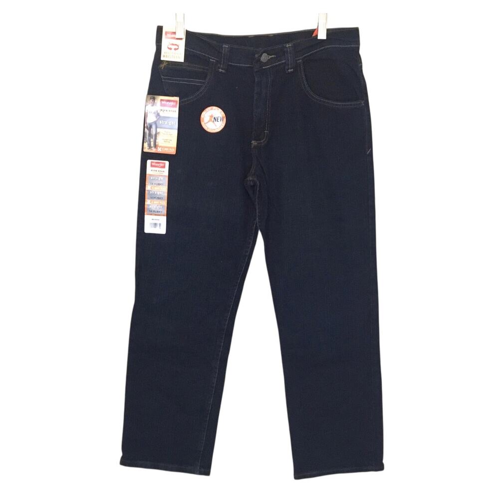 Wrangler Youth 4-Way Flex Straight Husky Sz 14 Reg Jeans NWT